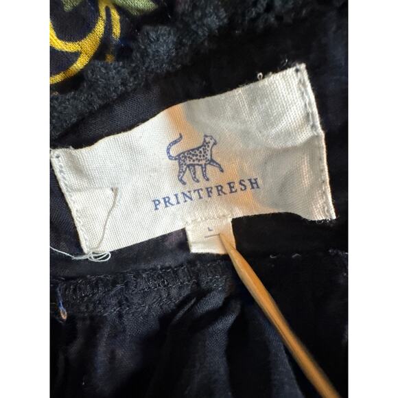 Printfresh Black Stained Glass Storybook Float On Dress Womens Large Boho Flowy - Picture 9 of 12